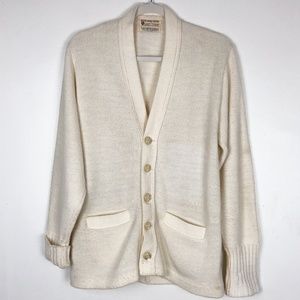 VTG 50's School Varsity Letterman Cream Cardigan
